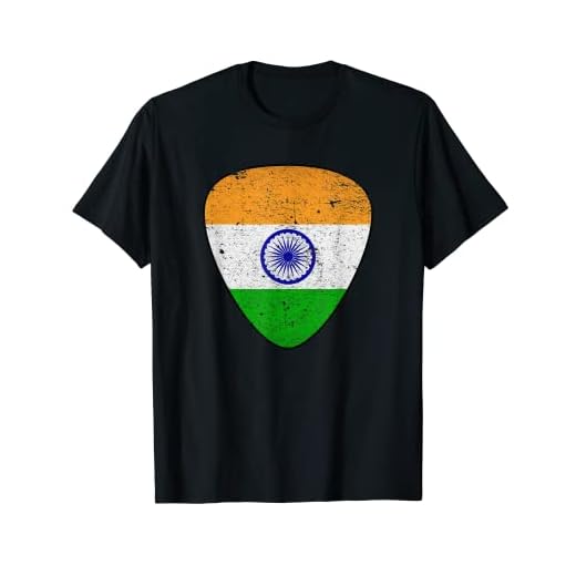 Camiseta de guitarra con bandera india para guitarrista Camiseta
