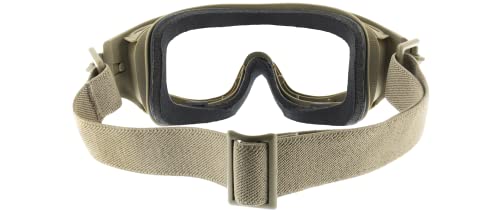 Wiley X Spear Goggle Sunglasses, ANSI Z87 Safety Ballistic Rated Goggles for Men and Women, UV Eye Protection for Shooting and Tactical, Tan Frames, Smoke Grey and Clear Changeable Lenses2