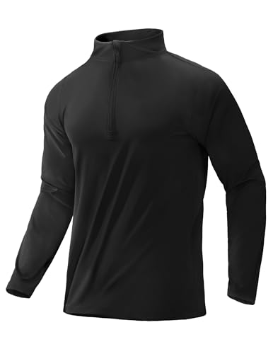 Amazon.com: MIER Men's Quarter Zip Golf Pullover Lightweight Quick