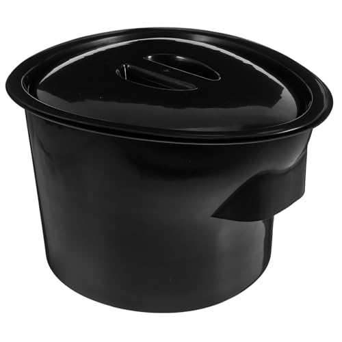 BIUDECO Bacinilla para Ancianos con Tapa Orinal Portátil de Plástico Duradero Cubo para Pacientes y Práctico Asiento Sanitario para Cuidado el Hogar
