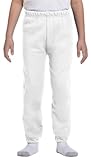 Jerzees NuBlend Youth Sweatpants (White) (M)