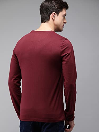 Image of Round Neck Full Sleeve Plain-Solid Regular Fit Casual Men's Multicolor T-Shirts (Pack of 2)