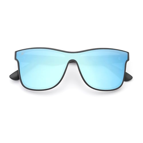 Image of Men's Polarized Sunglasses, Square Rubber Frame Carbon Fiber Temple Fishing Driving Sun Glasses UV Protection RFS8205