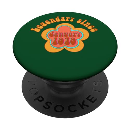 Nacido en enero de 1979 Cumpleaños Legendario desde 1979 PopSockets PopGrip Intercambiable