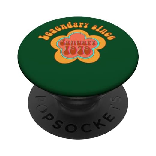 Nacido en enero de 1979 Cumpleaños Legendario desde 1979 PopSockets PopGrip Intercambiable