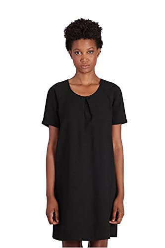 Kaporal robe Paula noir en tissu fluide et extensible confortable
