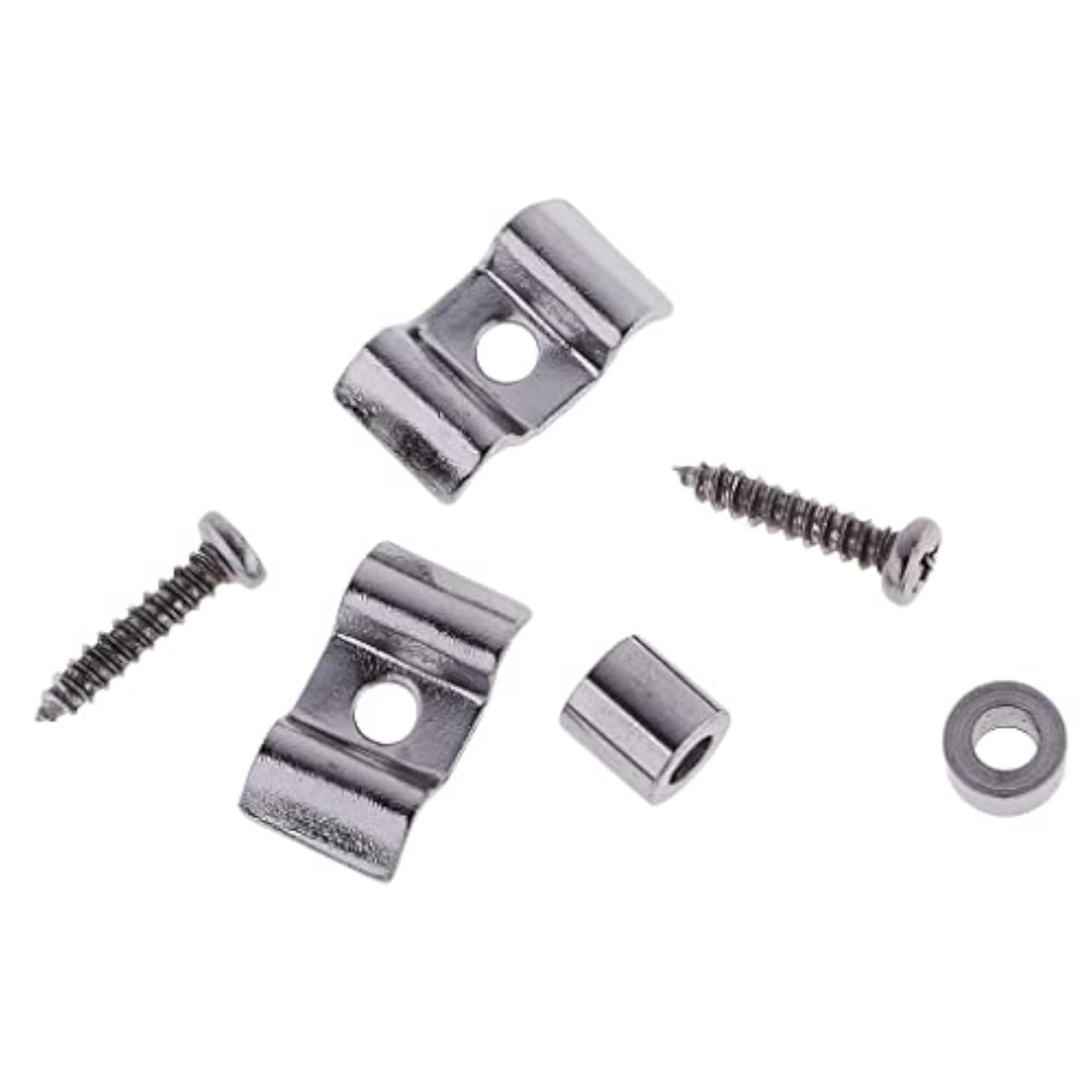 Guitar Roller String Tree Guide Retainer for ST SQ Electric Guitars, Silver
