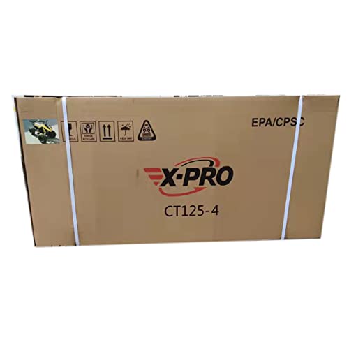 X-PRO 125cc ATV Automatic Transmission w/Reverse, LED Headlight, Big 19\"/18\" Tires! (Black, Factory Package) - Thumbnail 6