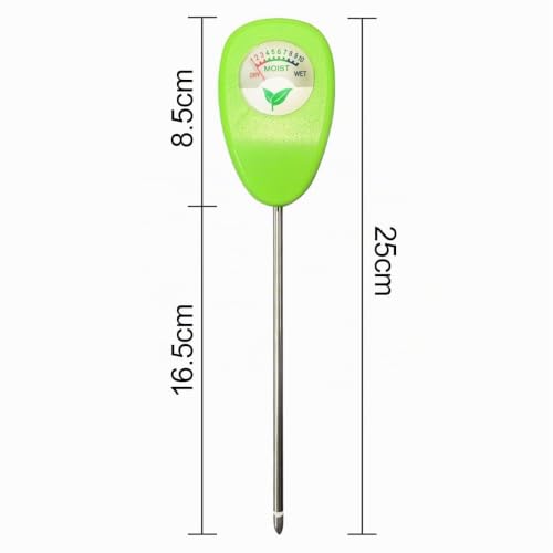QTORCHE Humidimètre de Sol Soil Moisture Meter pour Plantes – Testeur d’Humidité Sol Ultra Précis sans Piles, pour Plantes en Pot, Jardin, Ferme & Extérieur – Hygromètre Jardinage Facile à Lire – vue 2