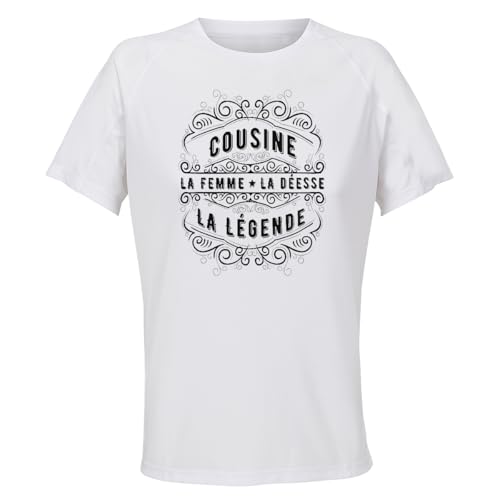 T-shirt sport femme polyester respirant noir deesse legende