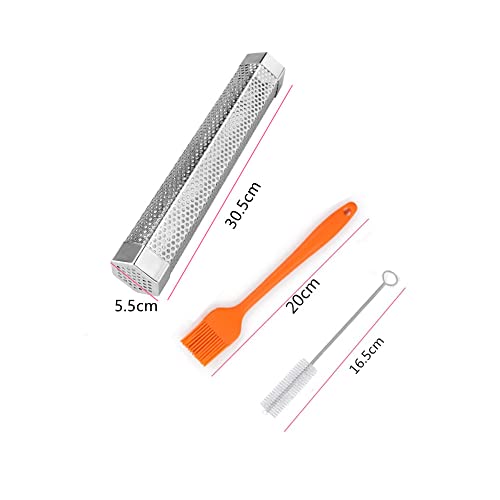 Naisfei 12 Pulgadas Acero Inoxidable Ahumador, Caja de Ahumador de Barbacoa, Generador de Humo Frío Accesorios para Barbacoa de Gas y Carbón de Leña para Exterior Jardín Hogar - imagen 2