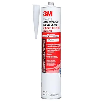 3M Marine Adhesive/Sealant Fast Cure (White, 10 fl.oz)