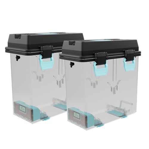 Image of Polymaker PolyDryer Box XL 2-Pack - Airtight Filament Storage Box with Hygrometer | Moisture Proof Container for PLA PETG ABS ASA TPU PVB PA /Nylon | Fits 1.75mm /2.85mm /3.00mm Up to 3kg Spool
