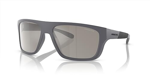 Arnette Men's AN4330 Hijiki Square Sunglasses, Grey/Light Grey Mirrored Silver, 63 mm2