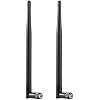 المزدوج الفرقة 2.4 GHz 5 GHz 9 dBi واي فاي هوائي مع PR-SMA ذكر موصل ل Reolink كاميرات الأمن، DVRs، أجهزة التوجيه، أسود (حزمة من 2)، Eifagur
