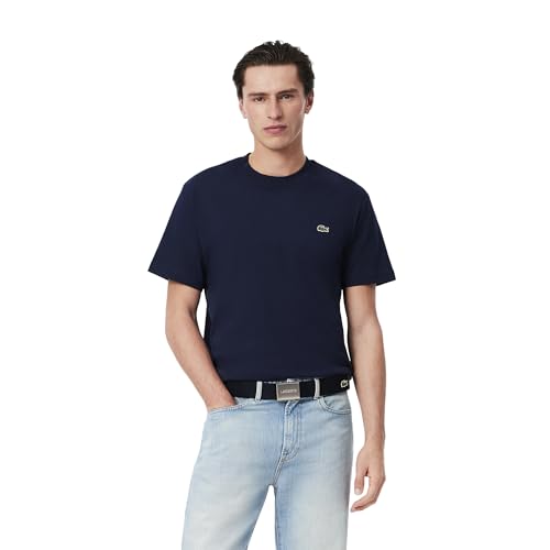Image of Lacoste Men's L.12.12 Textile Signature Croc Logo Belt