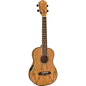 Oscar Schmidt Spalted Mango TENOR Acoustic/Electric Ukulele, OU7TE