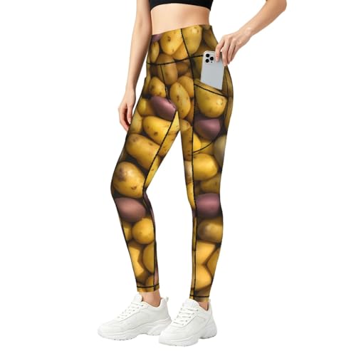 Leggings de entrenamiento para mujer pantalones elásticos con bolsillos cómodos
