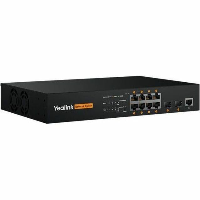 Image of Yealink 1303227 8-Port L2 Plus Gigabit Managed PoE Switch - 130W Web Interface
