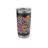 Fiesta San Antonio Festival Vibes and Colors Celebration Stainless Steel Insulated Tumbler