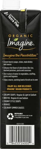 Miniatura 10 de Imagine Caldo orgánico bajo en sodio vegetal 32 onzas