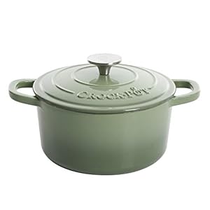 Crock-Pot Artisan Round Enameled Cast Iron Dutch Oven, 7-Quart, Pistachio Green