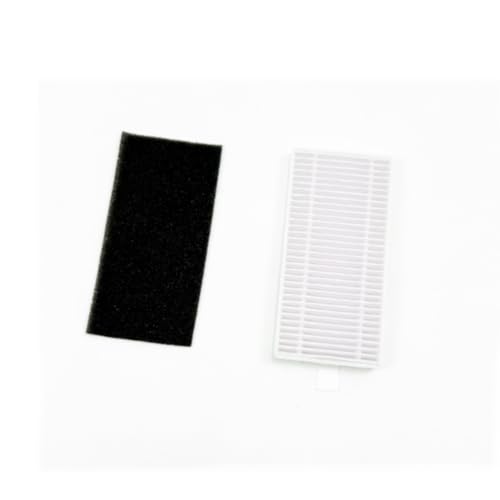 Replacement Kit Accessories Compatible with Dreame Mova M1/Trouver M1 Robot Vacuum Cleaner Parts 1 Main Roller Brush+2 Side Brushes+2 HEPA Filters+3 Mop Cloth