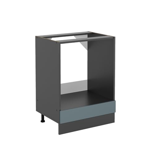 Vicco Meuble pour Four R-Line, Bleu-Gris, 60cm sans PT, pour Une Combinaison Libre au Sein de systèmes de Cuisine modulaires