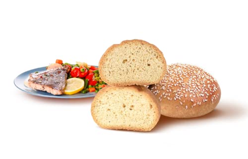Pan cetogénico de semillas de sésamo Keto (4x60g.) para la dieta cetogénica y permanecer en cetosis