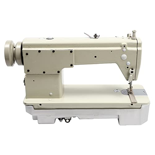 Sewing Machine, Industrial Lockstitch Sewing Machine Leather Sewing Machine High Speed Straight Stitch Leather Industrial Sewing Tool Portable Walking Foot Sewing Machine DDL-6150-H,No Motor&Pedals
