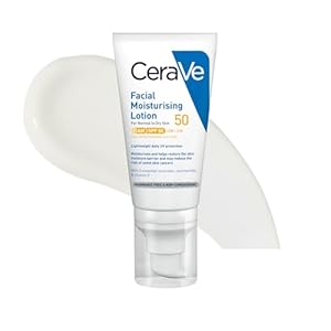 CeraVe AM Facial Moisturising Lotion Normal To Dry Skin 52ml With UV Protection And 3 Essential Ceramides