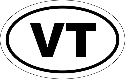 * Oval Car Magnet VT Vermont Magnetic Bumper Sticker