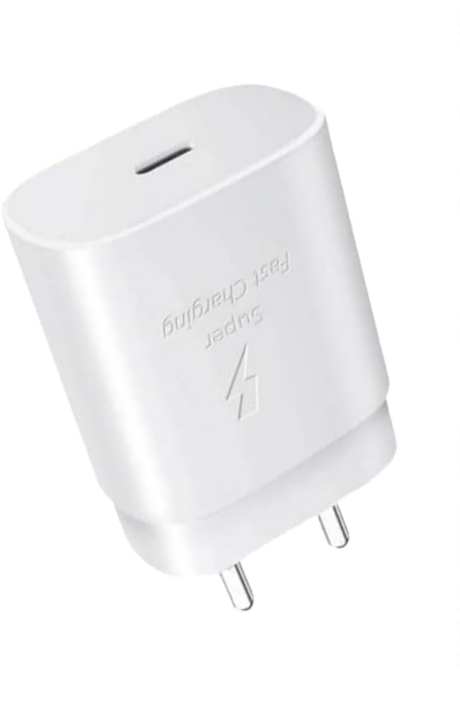 25 Watt C-Type Super Fast Charger Adapter for Samsung Galaxy M53|S20 FE |A73 5G |A53 5G|A33 5G (Only Adapter-White) (B0CK8DY57W) Amazon Price History, Amazon Price Tracker