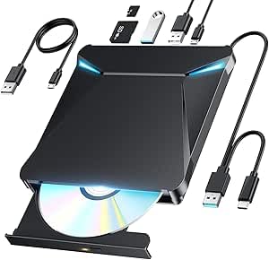 Amazon.co.jp: 【2026革新型・高質感・高速処理】 cd dvdドライブ 外