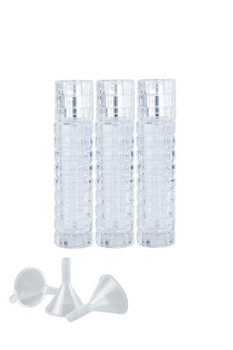 Cocktail Atomizer Vermouth Spritzer 1.01OZ / 30ml Bar Mister With Refillable Canister And Funnel for Cocktails Portable Perfume Refillable Sprayer (3 silvery)