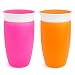 Munchkin Miracle 360 Sippy Cup, Pink/Orange, 10 Ounce, 2 Count