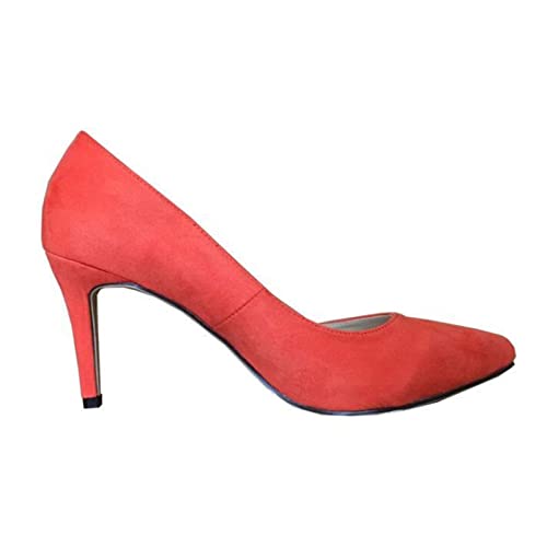 Chaussures féminines à talons hauts violets bout pointu élégant taille 5