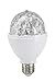 Briloner Leuchten 0528-003 - Luz LED para fiestas, efecto discoteca, autogiratoria, cambio de color, bombilla LED de 3 W, para todas las bombillas con casquillo E27, plástico, 8 x 8 x 13 cm