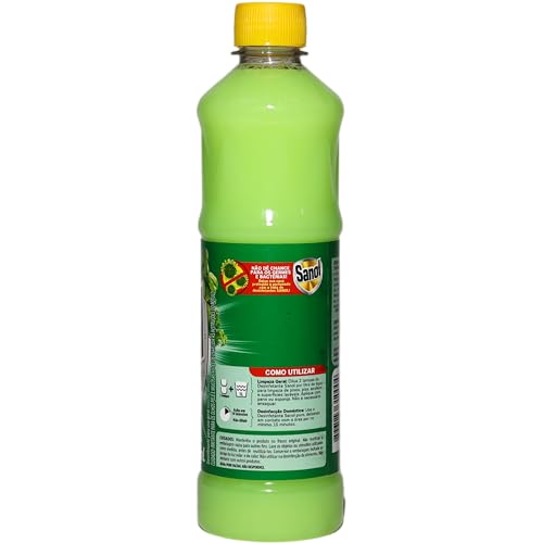 Desinfetante Líquido para uso Geral, Herbal, Sanol, 500 ml, Verde
