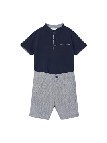 Polo y bermudas de lino Mayoral para niño de 7 años y 122cm ideal para verano