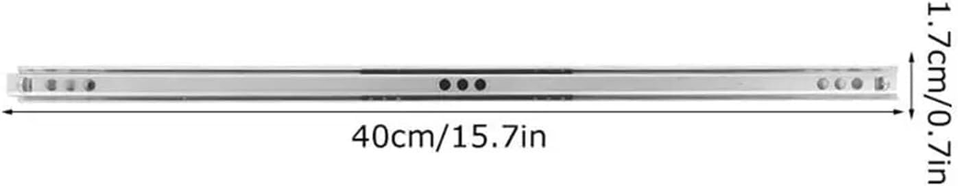 Drawer Runners Slides2pcs/Set of Bi-Directional Slides 17mm Wide Steel Ball