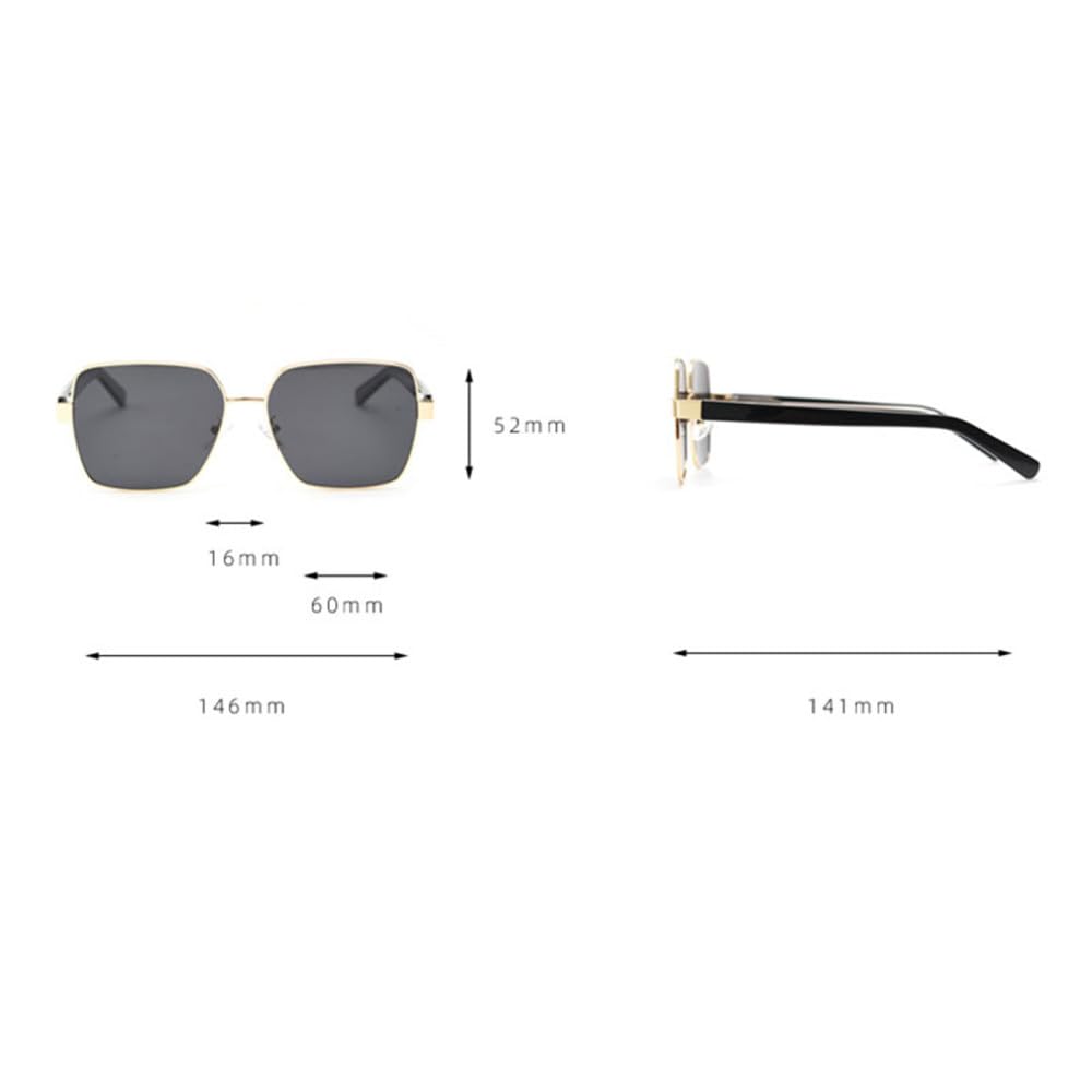 Lunettes de soleil polarisées en acétate punk UV400 pour homme