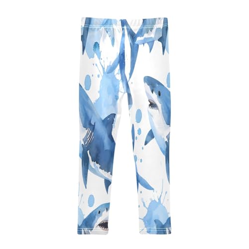 Toddler Girls Leggings Printed Yoga Pants Leggings Shark Blue Color for Kids2