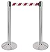 QueueWay PLUS - QPLUS-1P-D3 - polished chrome post, 2" wide, 10