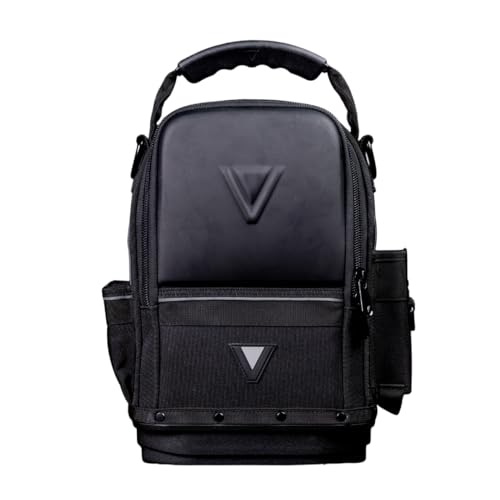 Velocity Pro Gear Stealth NB300 Open Tote Tool Bag - Electrician's Tool Carrier with Concealed Equipment Storage, Vertical Pockets and YKK Zips, Shadow Black - Image 4