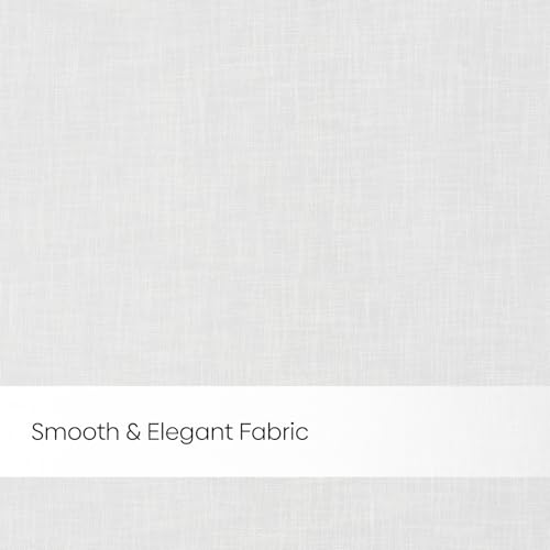 Image of haus & kinder Sheer Door Curtains 7 Feet Long Pack of 2 Door Curtains, 7 Feet Curtains for Door, Light-Filtering & Breathable (Luma White, 114x213cm)