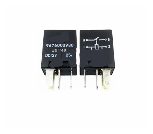 Relé 9676003980 de 12V 25A y 4 pines compatible con circuitos eléctricos de automoción JQ114X