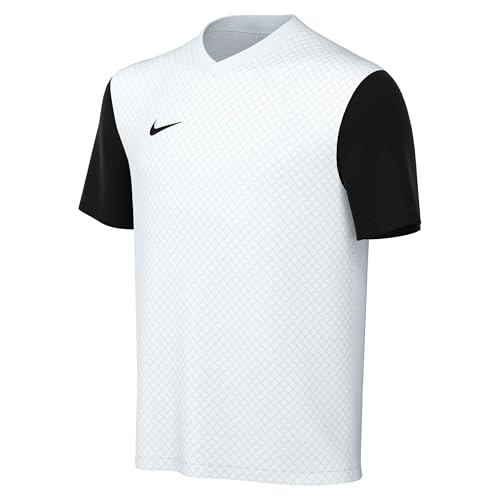 NIKE DH8389-100 Y NK DF Tiempo PREM II JSY SS T-Shirt Unisex White/Black/Black Size S
