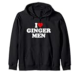 Photo Gallery i love ginger men heart felpa con cappuccio Photo Gallery i love ginger men heart felpa con cappuccio