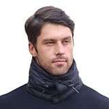 NEWFINE Neck Warmer - Fleece Lined Neck Gaiters for Men Women - for cold weather Winter Outdoor Sports, Ski Mask Scarf (NAVY)